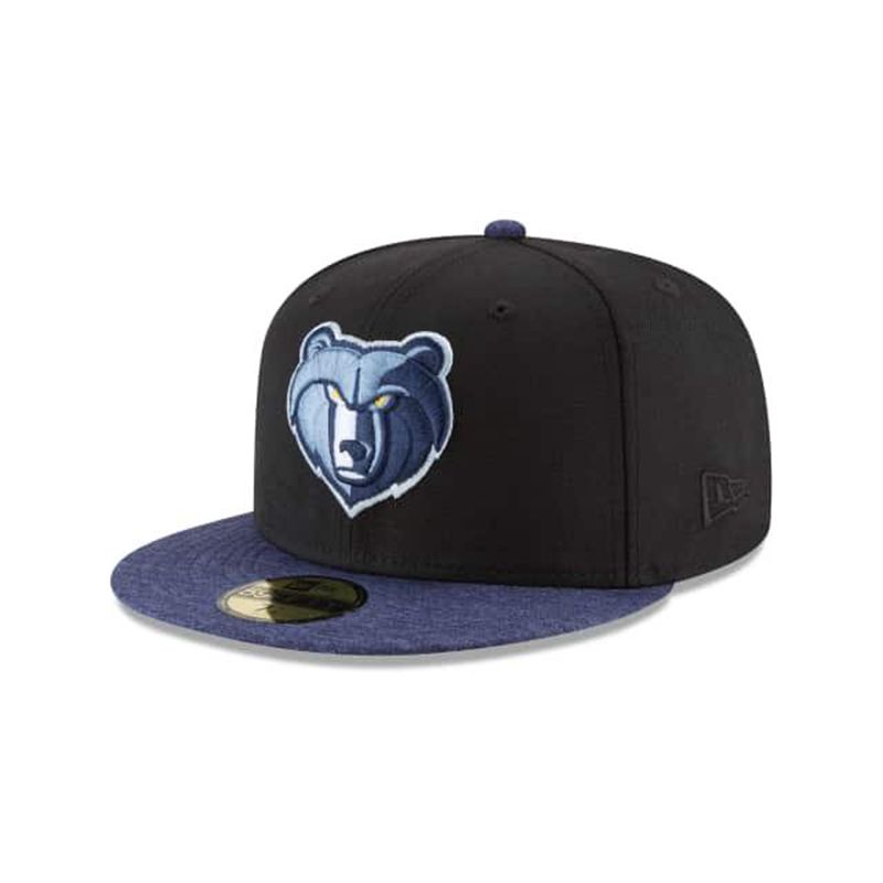 NBA Memphis Grizzlies Shadow Tech 59Fifty Fitted (ENT2206) - Black New Era Caps